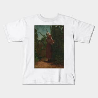 The Bean Picker by Winslow Homer Kids T-Shirt